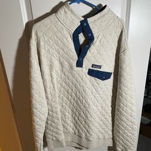 Patagonia quilted quarter button down XL oatmeal